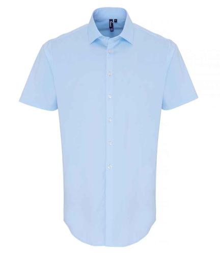 Premier Short Sleeve Stretch Fit Poplin Shirt - PAB - XS